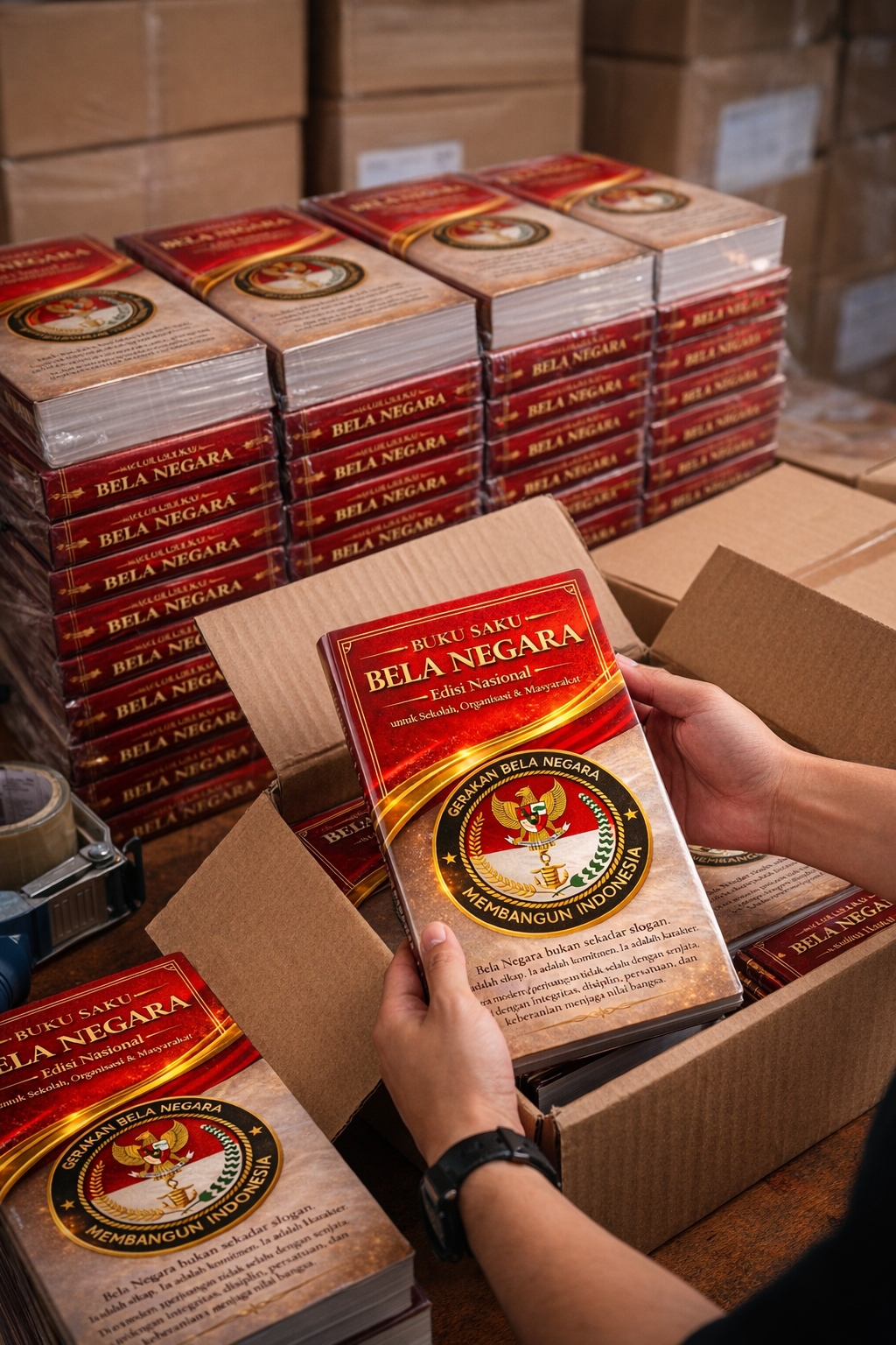 Distribusi Buku Saku Bela Negara